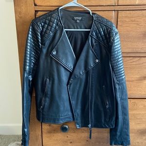 Topshop faux leather jacket - great condition!